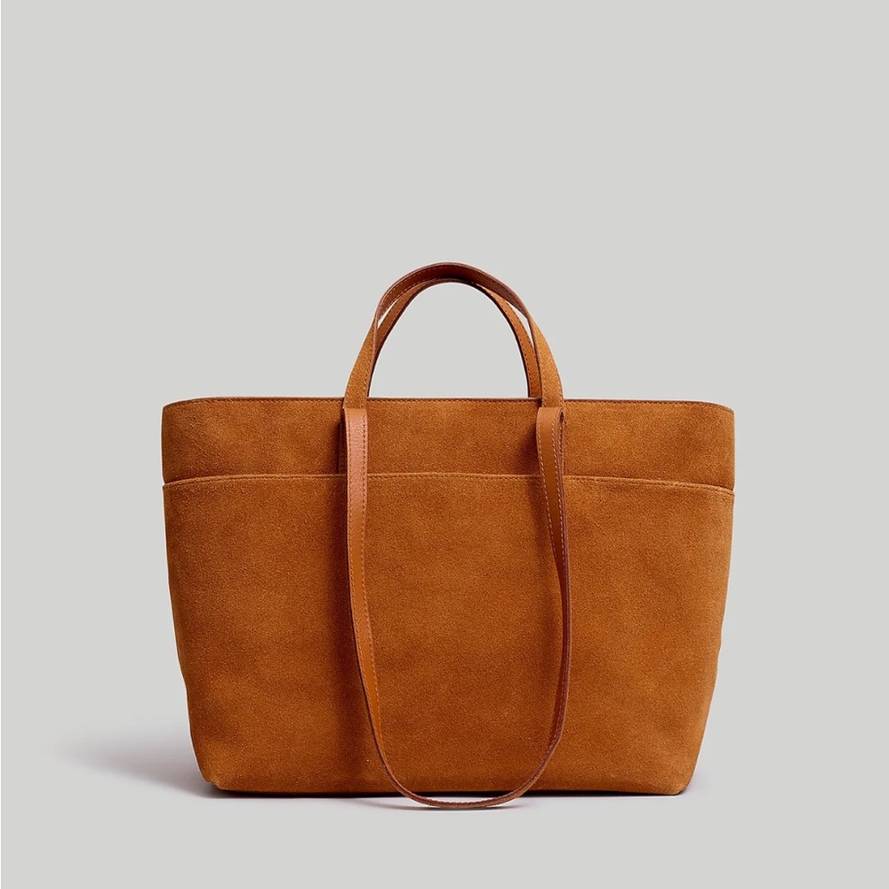 Madewell - The Zip-Top Essential Tote in suede